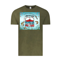 Vintage Olive show me your bobbers and i will show my rod Vintage Tee - MaliasSmallBusiness