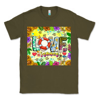 Army Green Love Summer Classic Tee - CowhideDigitalArt