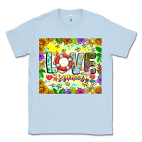 Dusty Blue Love Summer Classic Tee - CowhideDigitalArt