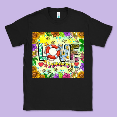 Love Summer Classic Tee Designed By Cowhidedigitalart