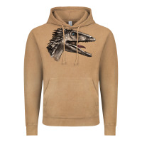Vintage Camel Deinonychus Face Vintage Hoodie - LillyAllenDesigns