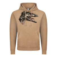 Vintage Coffee Deinonychus Face Vintage Hoodie - LillyAllenDesigns