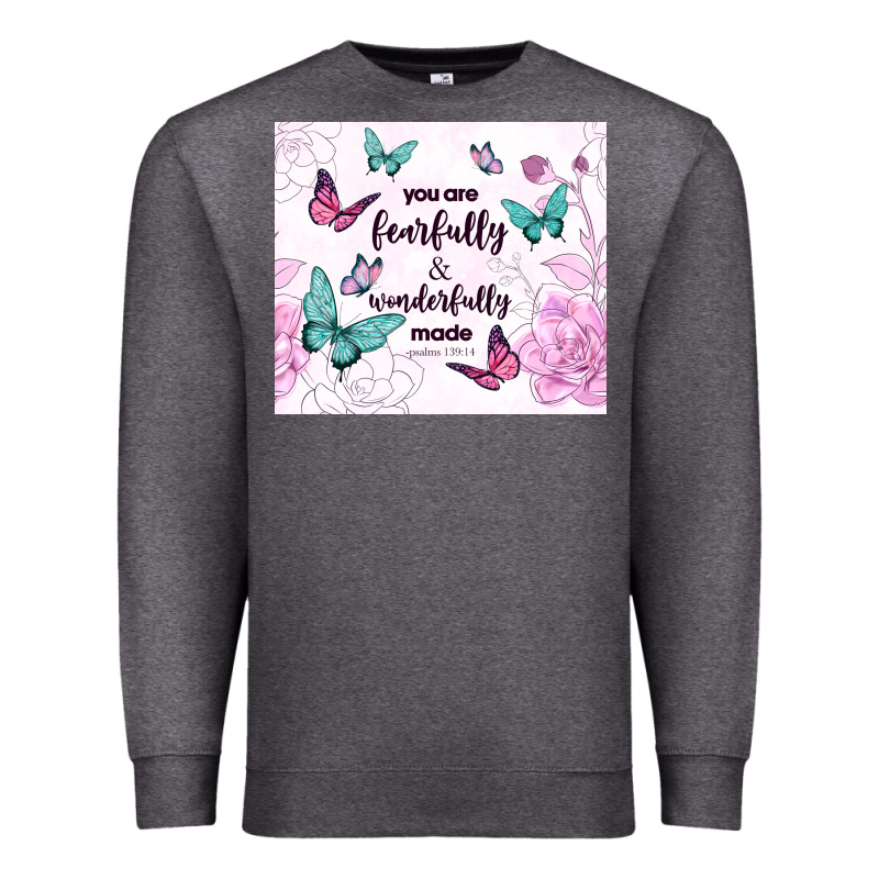You Are Fearfully And Wonderfully Made Premium Sweatshirt by TumblerDesignByShophia | Teevron