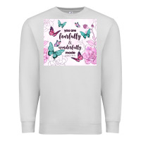 Dove Grey you are fearfully and wonderfully made Premium Sweatshirt - TumblerDesignByShophia