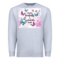 Heather Grey you are fearfully and wonderfully made Premium Sweatshirt - TumblerDesignByShophia