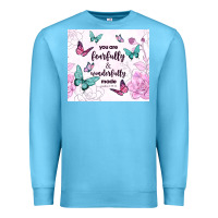 Ocean Blue you are fearfully and wonderfully made Premium Sweatshirt - TumblerDesignByShophia
