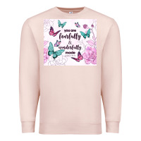 Pale Pink you are fearfully and wonderfully made Premium Sweatshirt - TumblerDesignByShophia