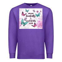 Purple you are fearfully and wonderfully made Premium Sweatshirt - TumblerDesignByShophia
