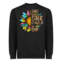 Black she believed she could so she did Heavyweight Sweatshirt - NancyCooperArtShop