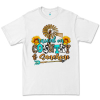 White raised on country and sunshine Premium Tee - AdoDesignShop