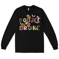 Black kinda boujee kinda broke Long Sleeve Tee - MaliasSmallBusiness