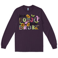 Plum kinda boujee kinda broke Long Sleeve Tee - MaliasSmallBusiness