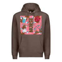 Coffee pink glitter nurse Premium Hoodie - TumblerDesignByShophia