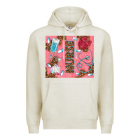 Oatmeal Heather pink glitter nurse Premium Hoodie - TumblerDesignByShophia