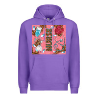 Purple pink glitter nurse Premium Hoodie - TumblerDesignByShophia