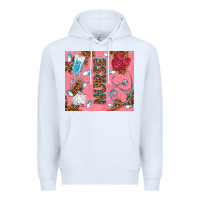 White pink glitter nurse Premium Hoodie - TumblerDesignByShophia