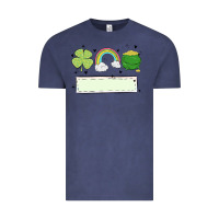 Vintage Denim st patrick's trio name patch Vintage Tee - MaliasSmallBusiness