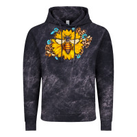 Cloud Black bee sunflower leopard Vintage Hoodie - Jasminsmagicworld