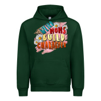 Forest Green Weird moms build character Mother's Day Urban Hoodie - FaDigitalArtStudio
