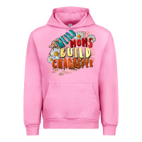 Fuchsia Pink Weird moms build character Mother's Day Urban Hoodie - FaDigitalArtStudio