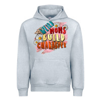 Heather Grey Weird moms build character Mother's Day Urban Hoodie - FaDigitalArtStudio