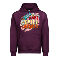 Mauve Wine Weird moms build character Mother's Day Urban Hoodie - FaDigitalArtStudio