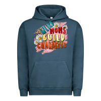 Pigment Midnight Navy Weird moms build character Mother's Day Urban Hoodie - FaDigitalArtStudio