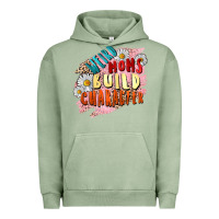 Pigment Oil Green Weird moms build character Mother's Day Urban Hoodie - FaDigitalArtStudio