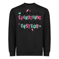 Black she overcame everything that was meant to destroy Heavyweight Sweatshirt - MaliasSmallBusiness