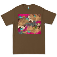 Cacao pink glitter leopard sunflower gemstone Premium Tee - JahusDesignShop
