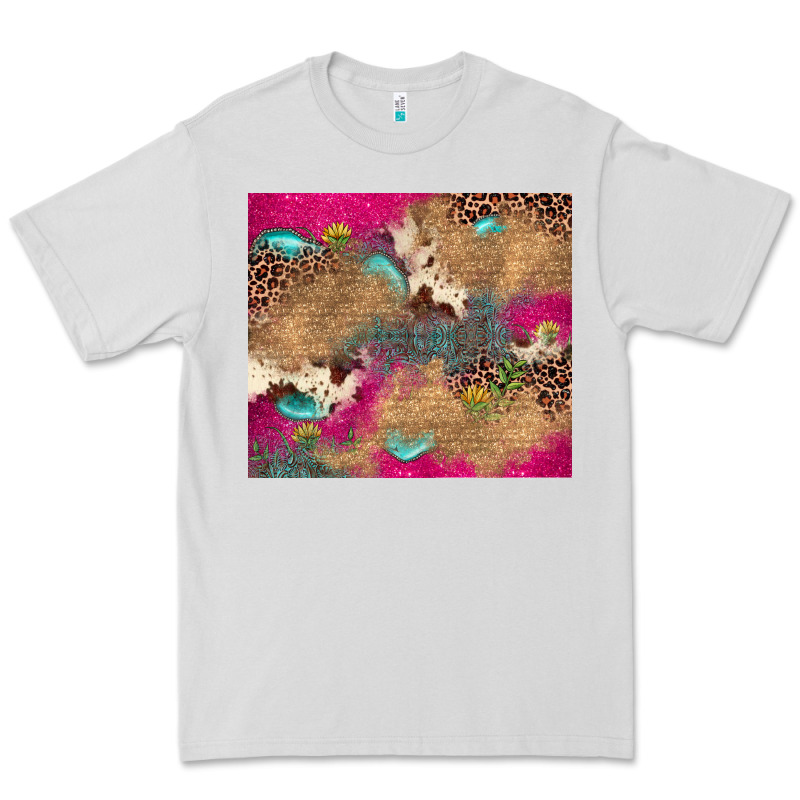 Pink Glitter Leopard Sunflower Gemstone Premium Tee by JahusDesignShop | Teevron
