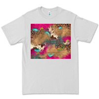 Dove Grey pink glitter leopard sunflower gemstone Premium Tee - JahusDesignShop
