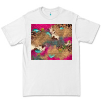 White pink glitter leopard sunflower gemstone Premium Tee - JahusDesignShop