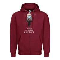Burgundy Bernie it' could outside Zipper Hoodie - Bettercallsaul