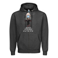 Charcoal Heather Bernie it' could outside Zipper Hoodie - Bettercallsaul
