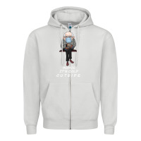 Dove Grey Bernie it' could outside Zipper Hoodie - Bettercallsaul