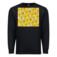 Black retro smiley faces Premium Sweatshirt - TumblerDesignByShophia