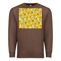 Chestnut retro smiley faces Premium Sweatshirt - TumblerDesignByShophia