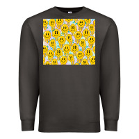 Smoke retro smiley faces Premium Sweatshirt - TumblerDesignByShophia