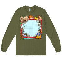 Army Green school your text here Long Sleeve Tee - NancyCooperArtShop