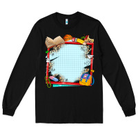 Black school your text here Long Sleeve Tee - NancyCooperArtShop