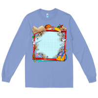 Colony Blue school your text here Long Sleeve Tee - NancyCooperArtShop