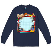 Navy school your text here Long Sleeve Tee - NancyCooperArtShop