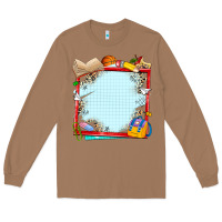 Toasted Coconut school your text here Long Sleeve Tee - NancyCooperArtShop