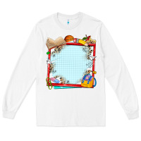 White school your text here Long Sleeve Tee - NancyCooperArtShop