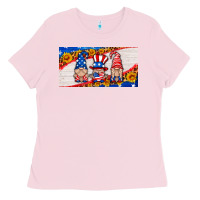 Bubblegum Pink usa gnome license plate Ladies Tee - HRA Design Shop