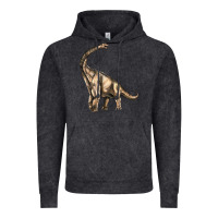 Vintage Black Brachiosaurus Vintage Hoodie - LillyAllenDesigns