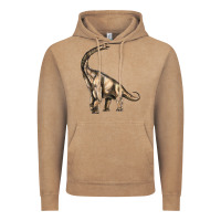 Vintage Coffee Brachiosaurus Vintage Hoodie - LillyAllenDesigns
