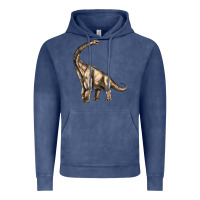 Vintage Denim Brachiosaurus Vintage Hoodie - LillyAllenDesigns