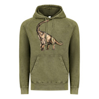 Vintage Olive Brachiosaurus Vintage Hoodie - LillyAllenDesigns